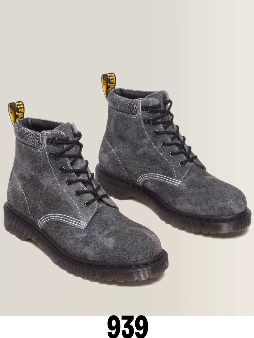 Dr. Martens 939 Stonewashed Suede Lace Up Boot NWB 7/7.5